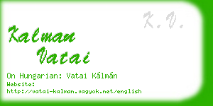 kalman vatai business card